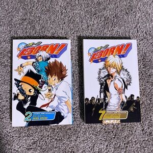 Reborn! Manga Volumes 2 and 7 by Akira Amano